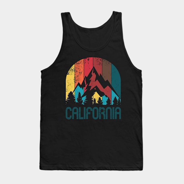 Retro California T Shirt for Men Women and Kids Tank Top by HopeandHobby